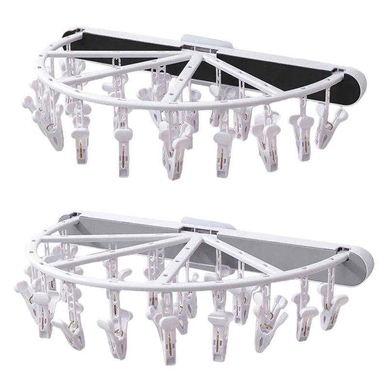 

Laundry Socks Clothes Towel Scarf Drying Rack Foldable Baby Clothes Hanger