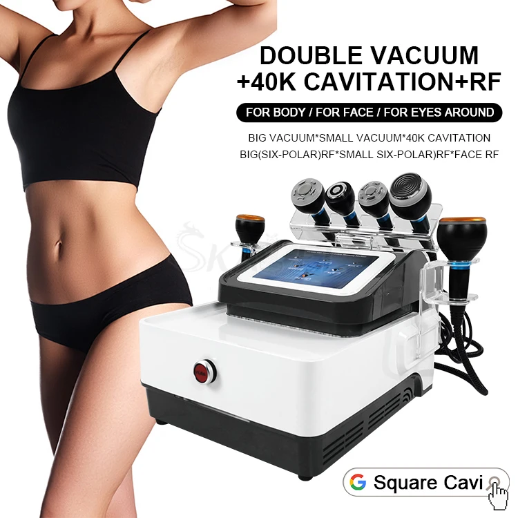 

6 In 1 Vacuum RF Skin Rejuvenation Wrinkle Removal 40K Cavitation Fat Loss Body Shaping Slimming Machine Anti Cellulite