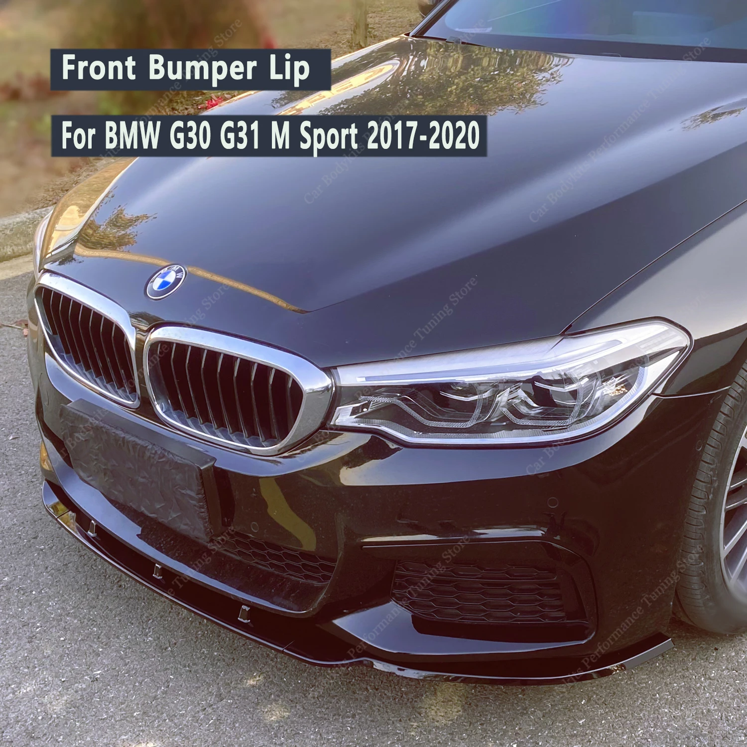 Передний бампер из АБС-пластика в стиле MP спойлер сплиттер лезвие для Bmw G30 G31 530i 530d