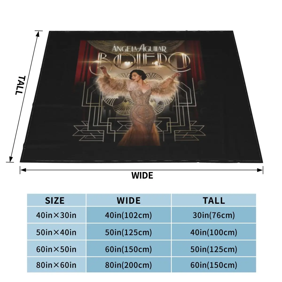 Ngela Aguilar - Bolero альбом 2024 ультра-мягкое Флисовое одеяло