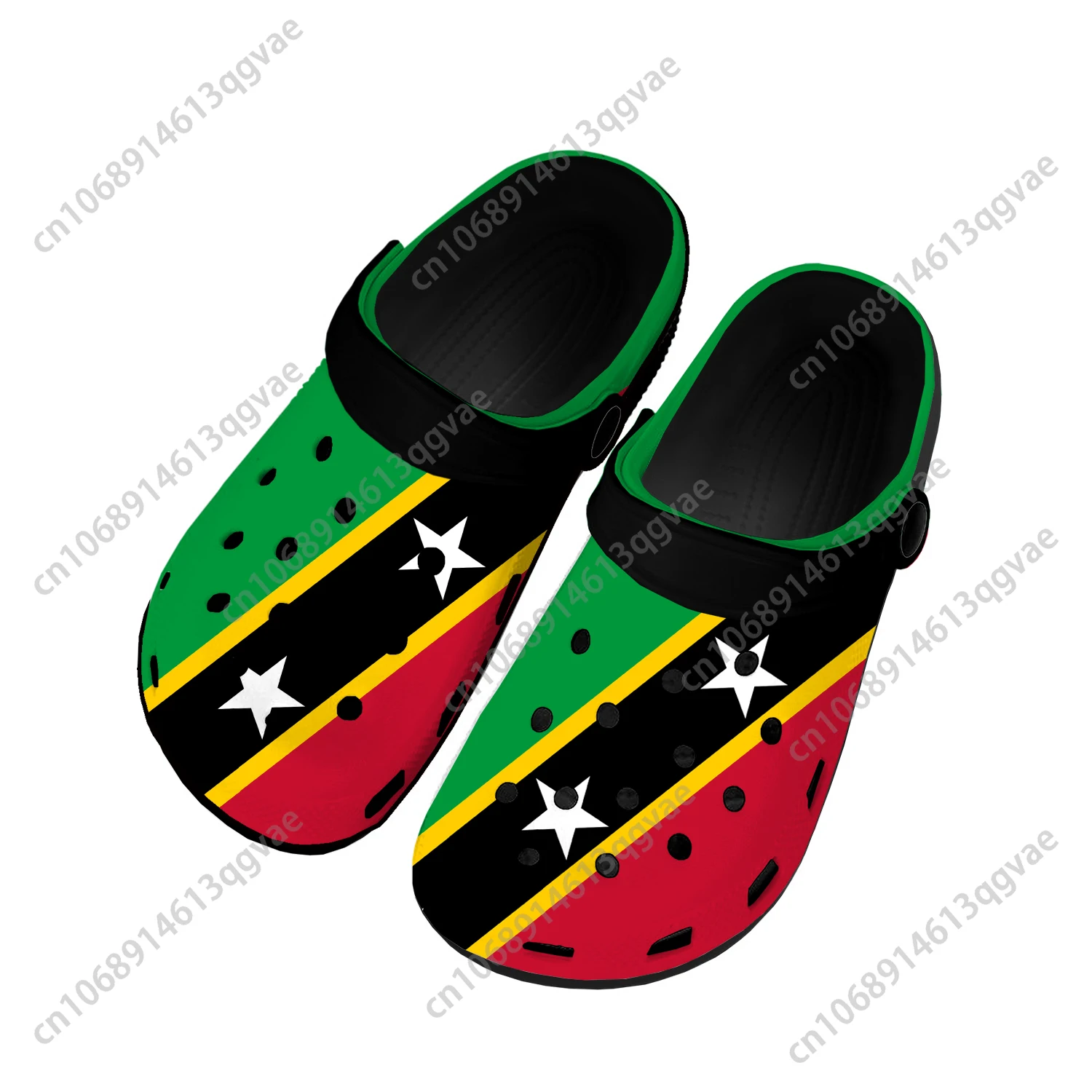 

St Kitts and Nevis Flag Home Clogs Custom Water Shoes Mens Womens Teenager Shoe Garden Clog Breathable Beach Hole Slippers