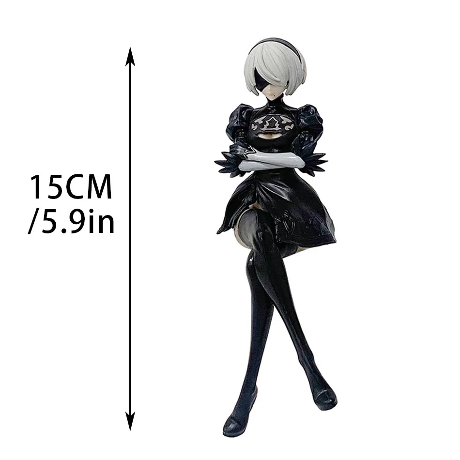 Фото Новый SEGA Nier:automata Ver1.1A 2B Yorha No. 2, 9S Тип B 9S Премиум Chokonose Фигурка Аниме Mdel Игрушки Коллекционный Подарок №2