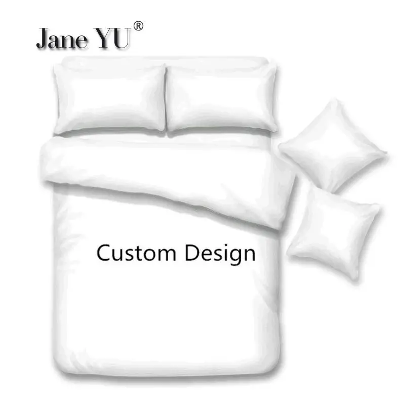 

JaneYU Bedding Home Textile Customize Photo Logo Duvet Cover Image Custom size Queen King Duvet Cover set