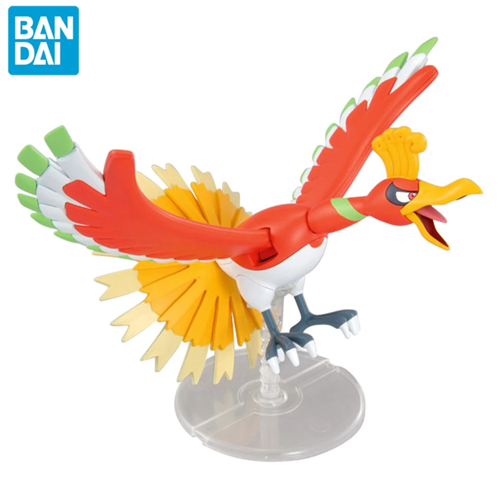 

Bandai Original Pokemon Anime Figure Ho-Oh Evolution Department 05 Assemble PVC Action Figures Toys Collectible Model Kids Gifts