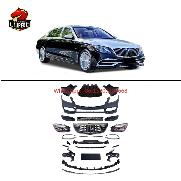 Обвесы для Benz W222 S Class 2013-2020 Обновление w222 M стиль Передние и задние автомобильные