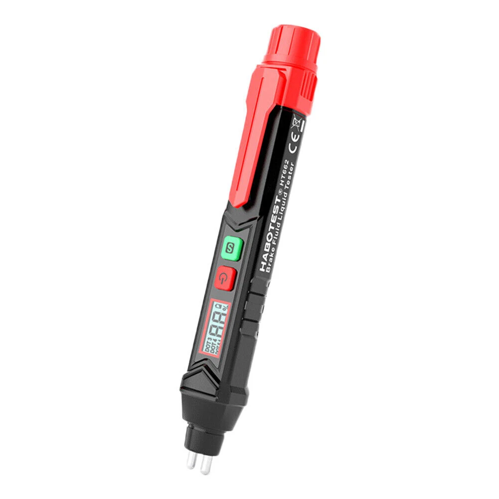 

1pc Brake Tester Pen Dust Prevention 2x1.5v AAA Battery ABS Material Audible And Visual Alarm Brake Fluid Oil Tester