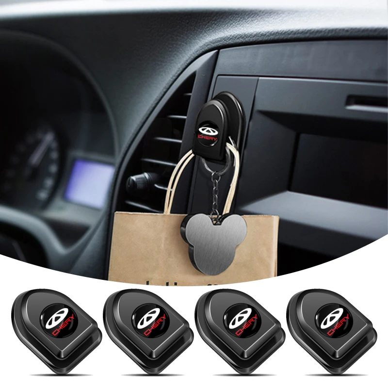 

Mini Car Hooks Organizer Storage Hanger for USB Cable Headphone Key Storage for Chery Fulwin QQ Tiggo 3 5 T11 A1 A3 A5 Amulet