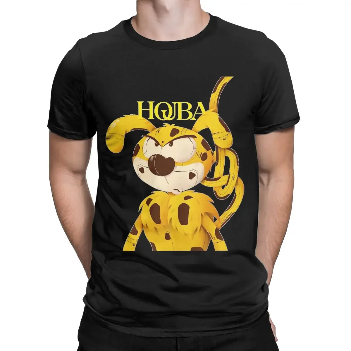 Фото Мужские футболки Marsupilami Houba, новинка, футболка с коротким рукавом и круглым вырезом, футболка из 100% хлопка, идея для подарка, топы, Новое поступление 2024 №2