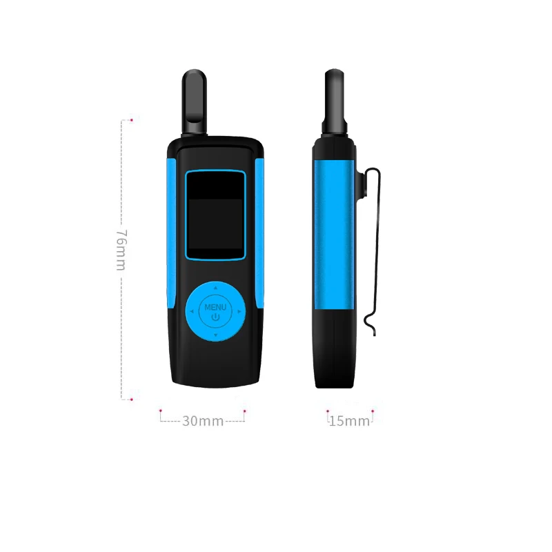 

2 шт., перезаряжаемая рация для взрослых, с металлическим зажимом