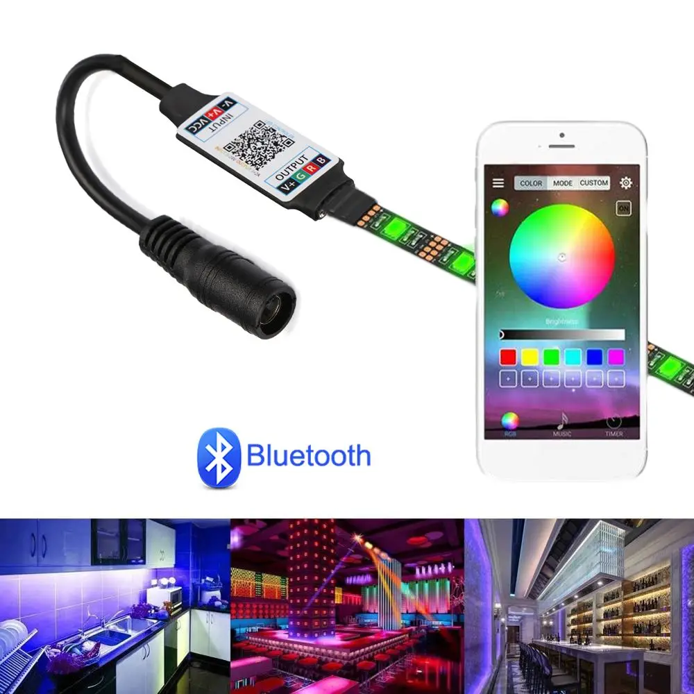

Полезный беспроводной умный разъем «мама» к 4-контактному разъему для 5050 3528 RGB контроллера адаптера светодиодной ленты Bluetooth