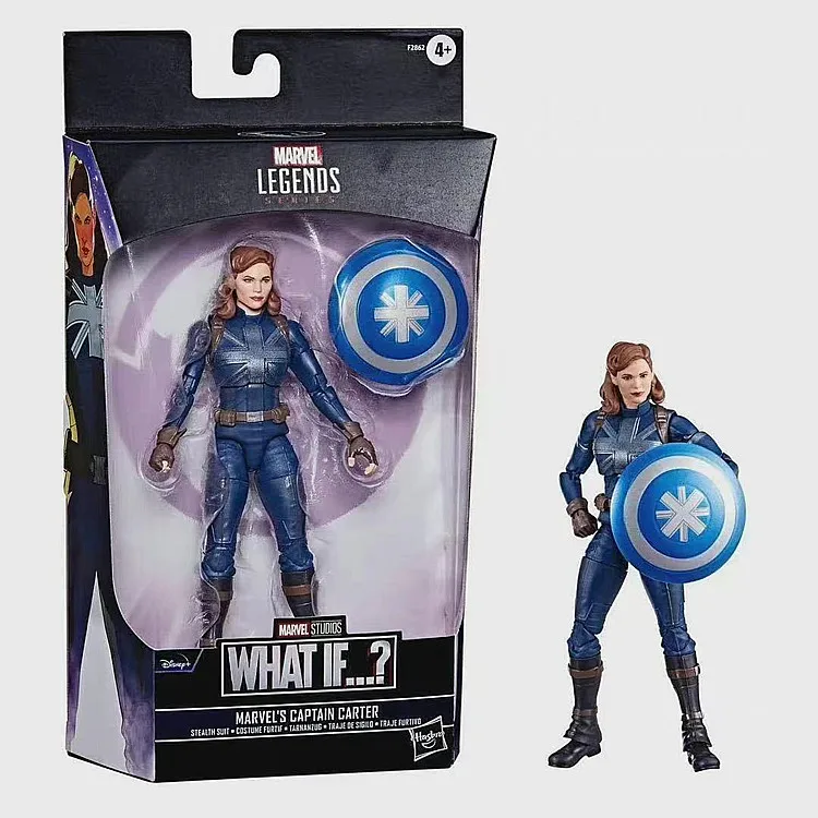 

Hasbro Marvel Legends What If Captain Carter 6-Inch Movable Joint Doll Garage Kit Model