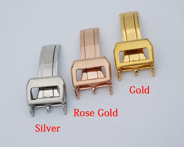 

MAIKES 316L Stainless Steel Watch Clasp 18mm Brushed Deployment Watchband Buckle For WC Big Pilot Watch Band Strap