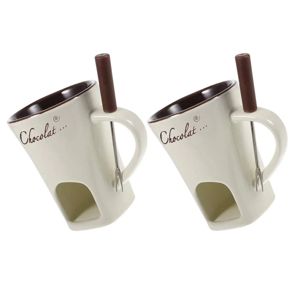 2 комплекта плавильный горшок для мороженого кружка шоколадного фондю