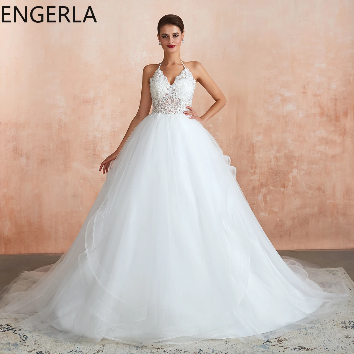 Свадебное платье с длинным рукавом белое платье-русалка недорогое элегантное