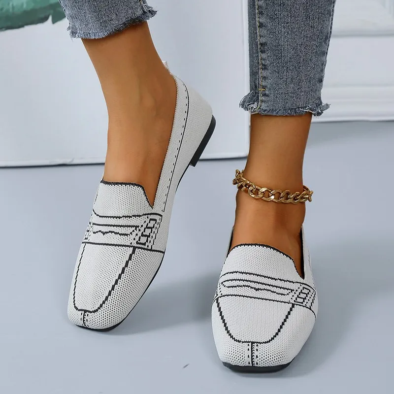 2022 Summer New Fashion Ladies Flat Shoes Light and Comfortable Casual Breathable Sneakers Black All-match Women's Shoes Mujer