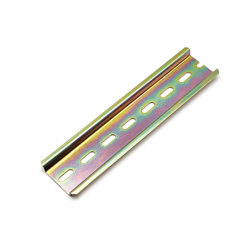 

Steel Universal 35mm Slotted DIN Linear Rail Thickness 0.9mm Spacing 35mm Length 10/12/15/20/25/30cm Terminal Block Din Rail