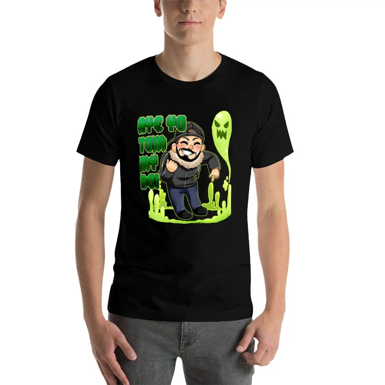 Фото AYE YO TOM MY BOI! -Moe Sargi T-Shirt Work Style Casual T-Shirt №4