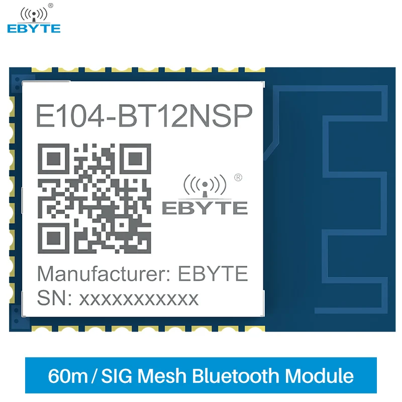 TLSR8253F512 сетевой модуль BLE Mesh 2,4 ГГц 10 дБм PCB SMD SIG 60m IoT беспроводной модуль дистанционного управления EBYTE E104-BT12NSP