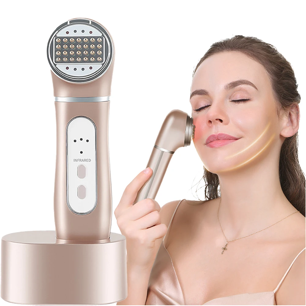 

New RF Wrinkle Dark Circles Removal Dot Matrix Radio Frequency Facial Lifting Machine Skin Tightening Rejuvenation Face Massager