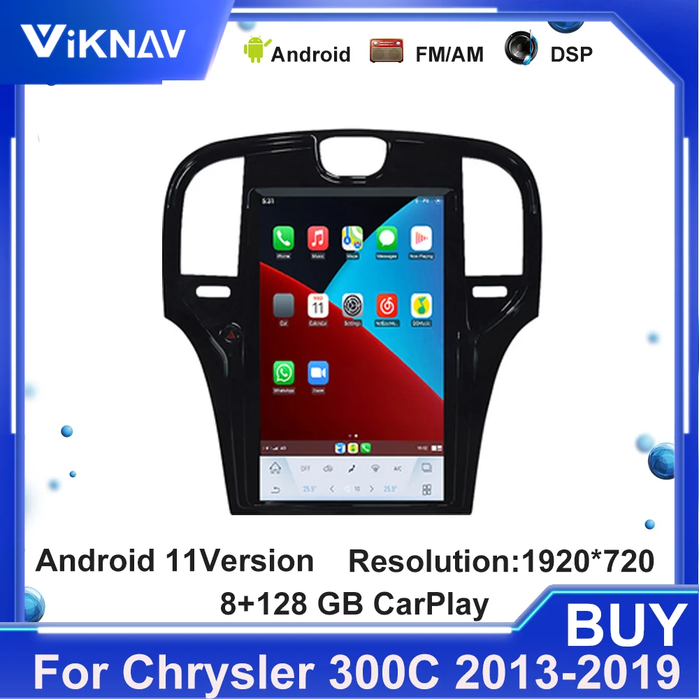 

Android 11 Qualcomm для Chrysler 300C 2013-2017 2018 2019 GPS 8 + 128 Гб автомобильное радио CarPlay 8 ядер Автомагнитола Навигация стерео 2 Din