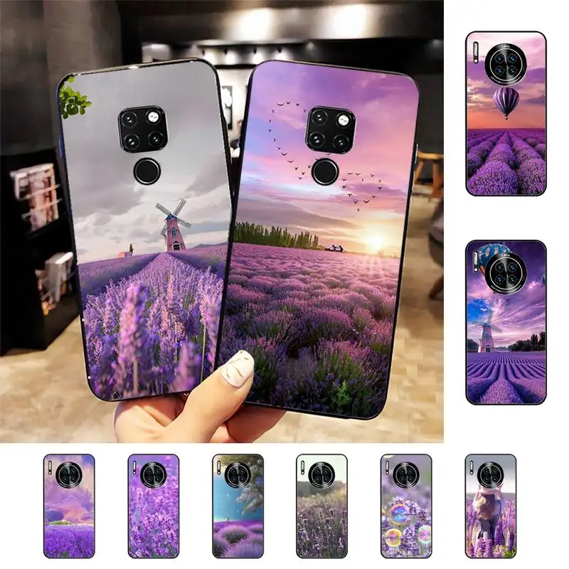 

Lavender flower Phone Case for Samsung A51 A30s A52 A71 A12 for Huawei Honor 10i for OPPO vivo Y11 cover