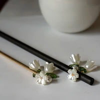 elegant flower pendant hairpins women girls hair sticks chopstick shaped hair clips pins retro stlye hair jewelry accessories