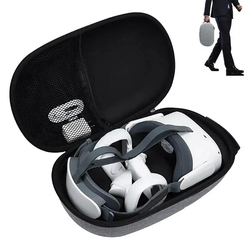 

Портативная сумка для хранения для Pico4 VR чехол, дорожная портативная Фотосумка, водонепроницаемая, Пыленепроницаемая, Противоударная коробка для аксессуаров Pico4 Pro VR