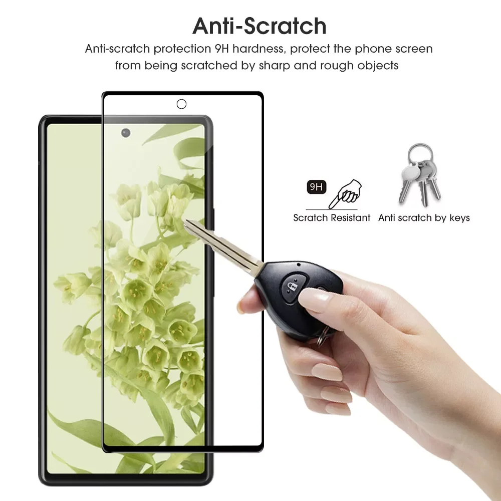 Protector for Google Pixel 6 6Pro 6A Pixel7 7Pro Tempered Glass Anti-Scratch Screen Protective Glass on Pixel 6A Pixel 7