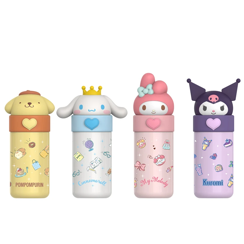 

350ML Kawaii Cinnamoroll My Melody Kuromi Cartoon Doll Thermos Cup Sanrioed Anime Girl Heart Cute 316 Stainless Steel Water Cup
