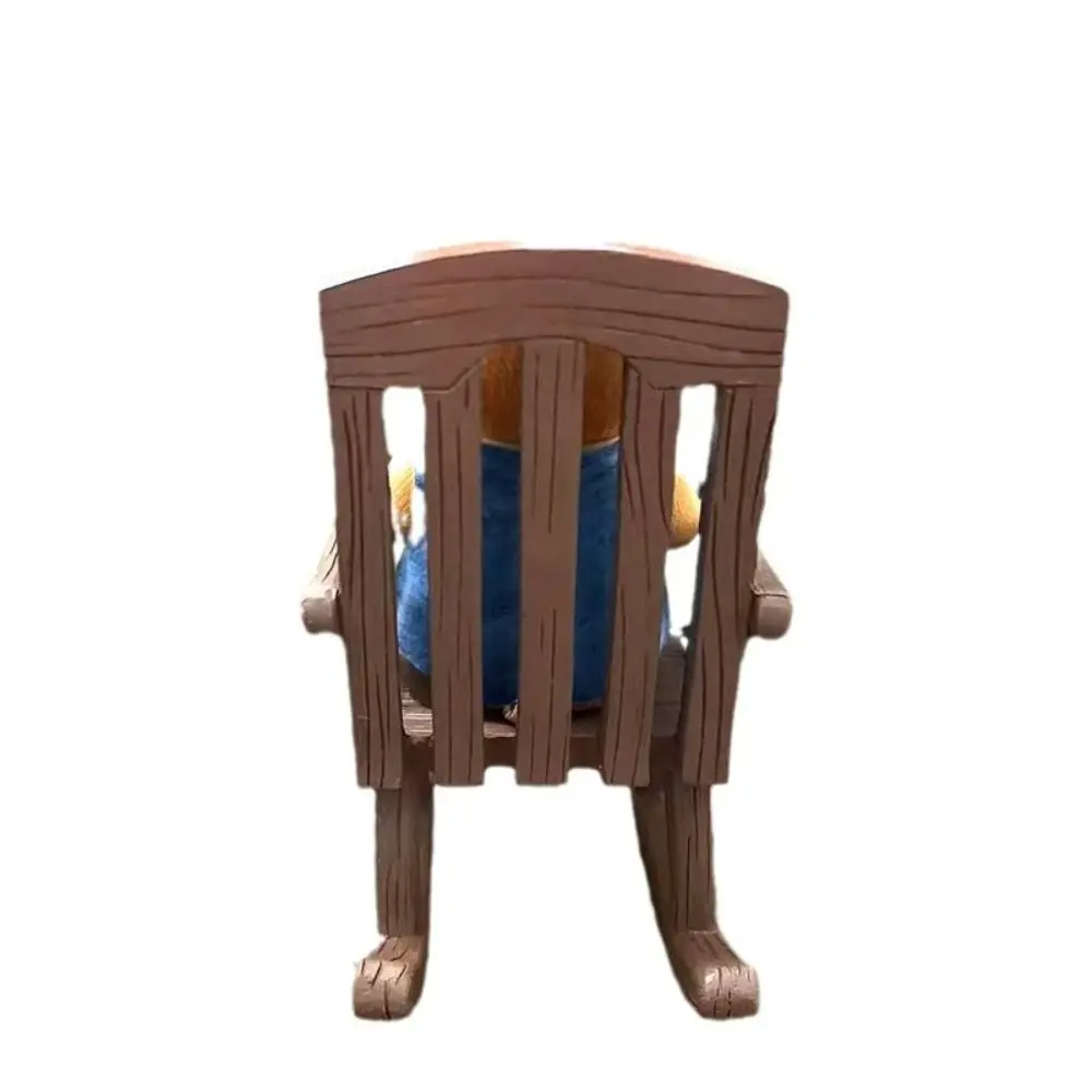 Кавайный кролик кресло-качалка скульптура мультяшный мини-кролик украшение из