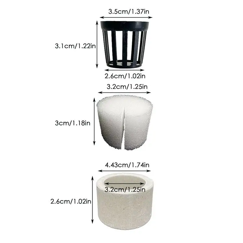 Керамический горшок для аквариумных растений