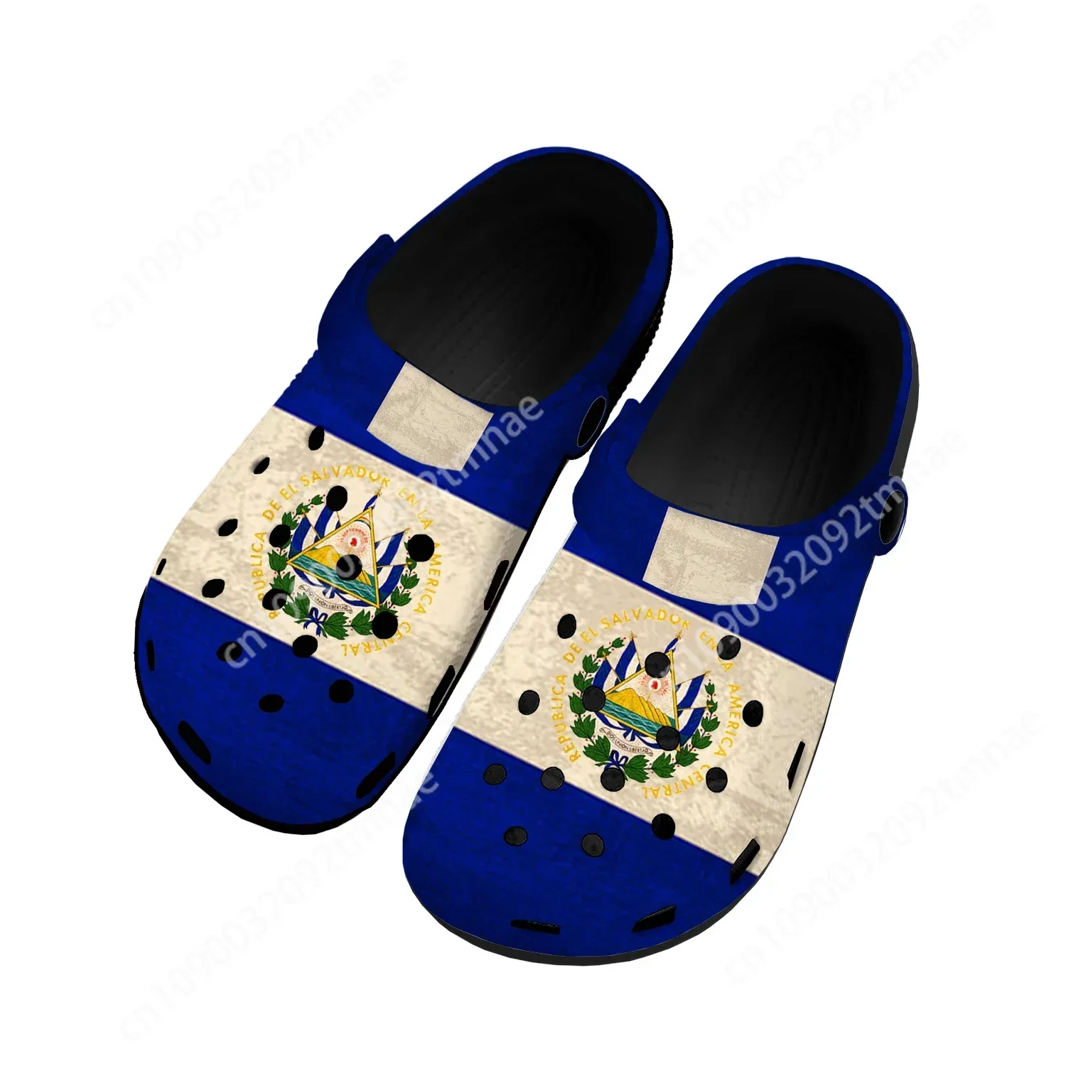 Сабо для дома с флагом Сальвадора индивидуальная обувь воды мужчин и женщин