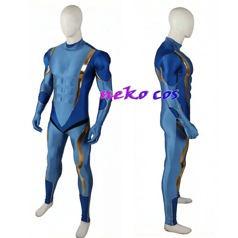 Фото Костюм для косплея Nekocos JoJo's Bizarre Adventure Star Platinum Muscle Zentai: облегающий комбинезон-боди №2