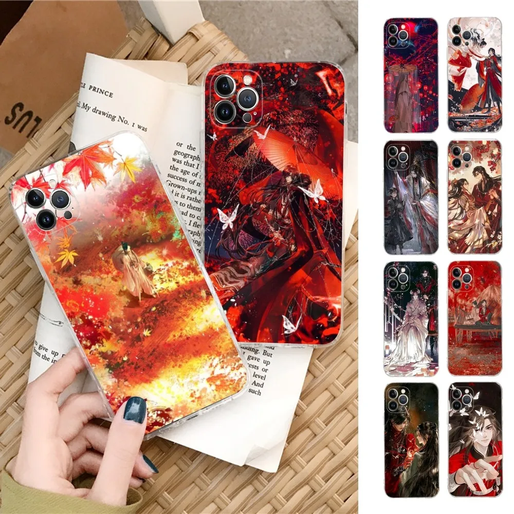 H-Heaven Novel O-Officials B-Blessing Phone Case For IPhone 16 15 14 13 12 Mini 11 Pro XS Max X XR SE 8 Plus Soft Silicone Cover