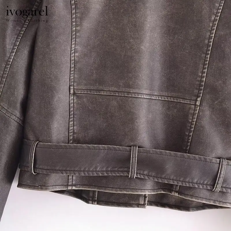 Рисунок 5 - Женская потертая мотоциклетная куртка Ivogarel