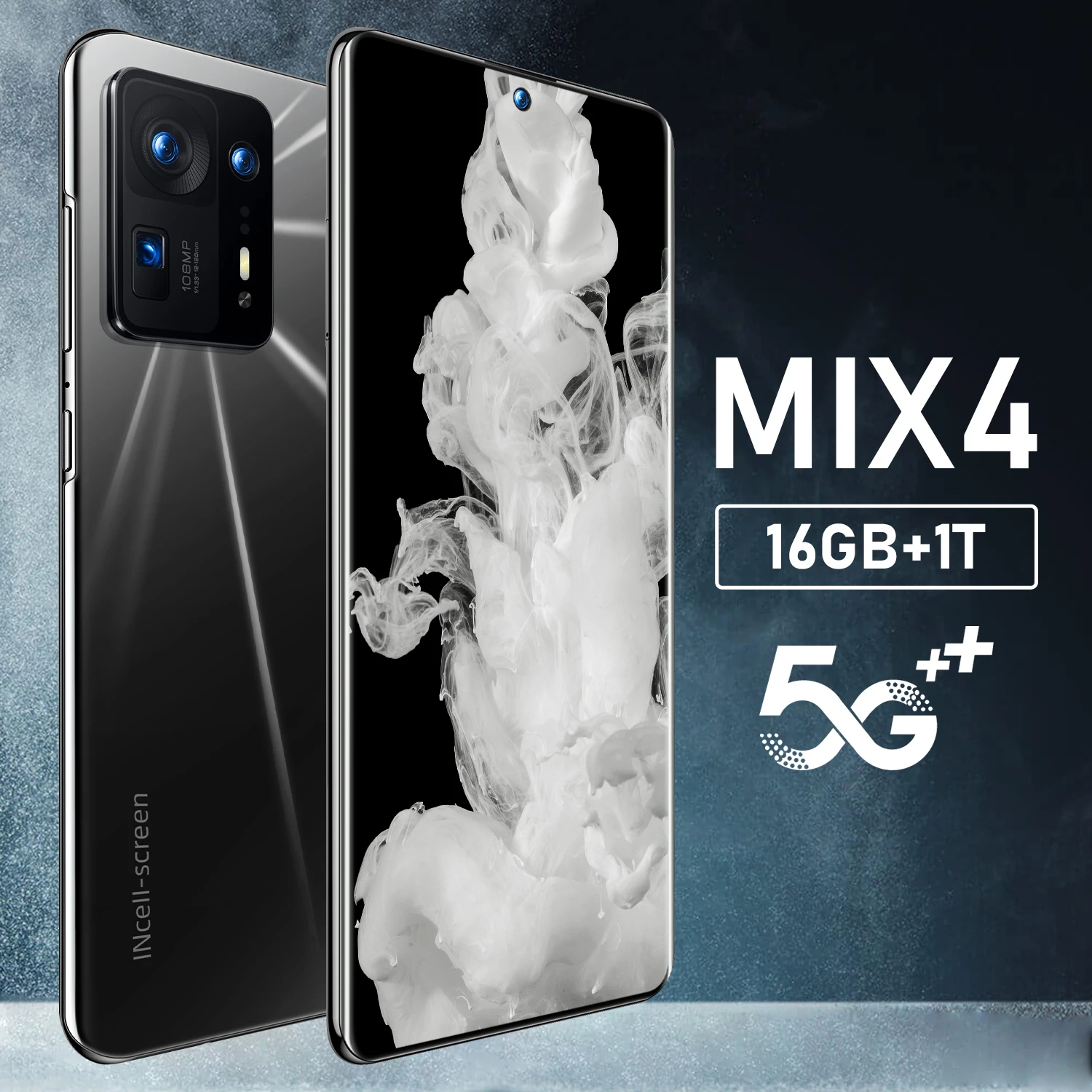 

Global Version MIX4 Smartphone 7.3 Inch 16GB+1TB Cellphones 6800mAh 48MP Carema 4G 5G Network Unlocked Mobile Phones