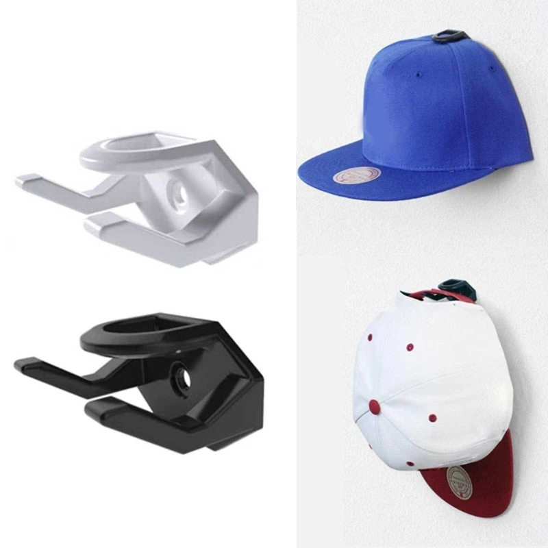 

Modern Adhesive Hat Hooks Traceless Hat Rack for Baseball Caps Minimalist Hat Display Strong Hold Hat Hangers for Wall