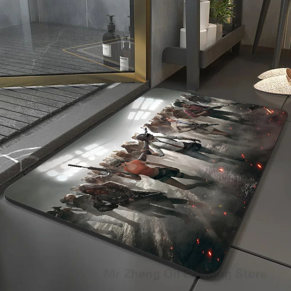 P-Playerunknowns Battlegrounds Напольный Коврик 1 Шт. Противоскользящий Резиновый Ковер Для