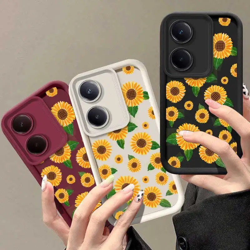 Чехол с подсолнухами Y100 небесными глазами и лестницей для VIVO Y27 Y22 Y21 Y20 Y19 Y17 Y16 Y15 Y12
