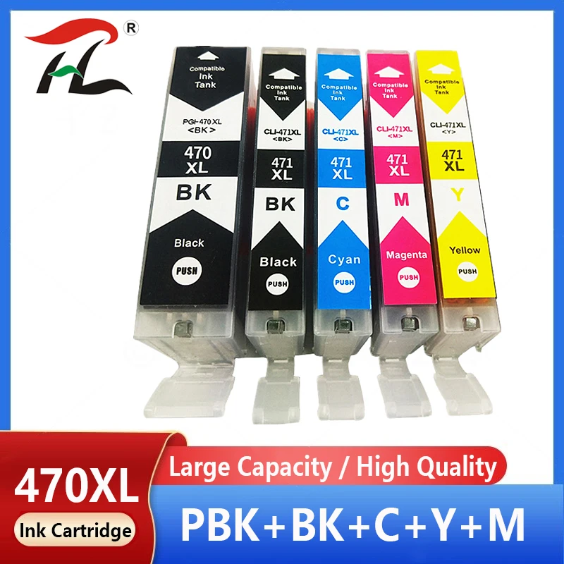 

For Canon 470 471 PGI470 CLI471 PGI 470 CLI 471 Compatible Ink Cartridge for Canon PIXMA MG5740 MG6840 TS5040 TS6040 Printers