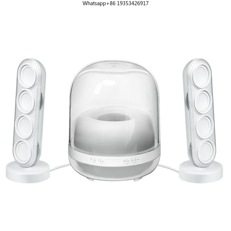 Новая беспроводная умная колонка Huaqiangbei Crystal 4 Glazed с Bluetooth, подходит для сабвуфера, настольная аудиосистема 2.1 (art.: 3920da0e5d033) - 3920da0e5d033