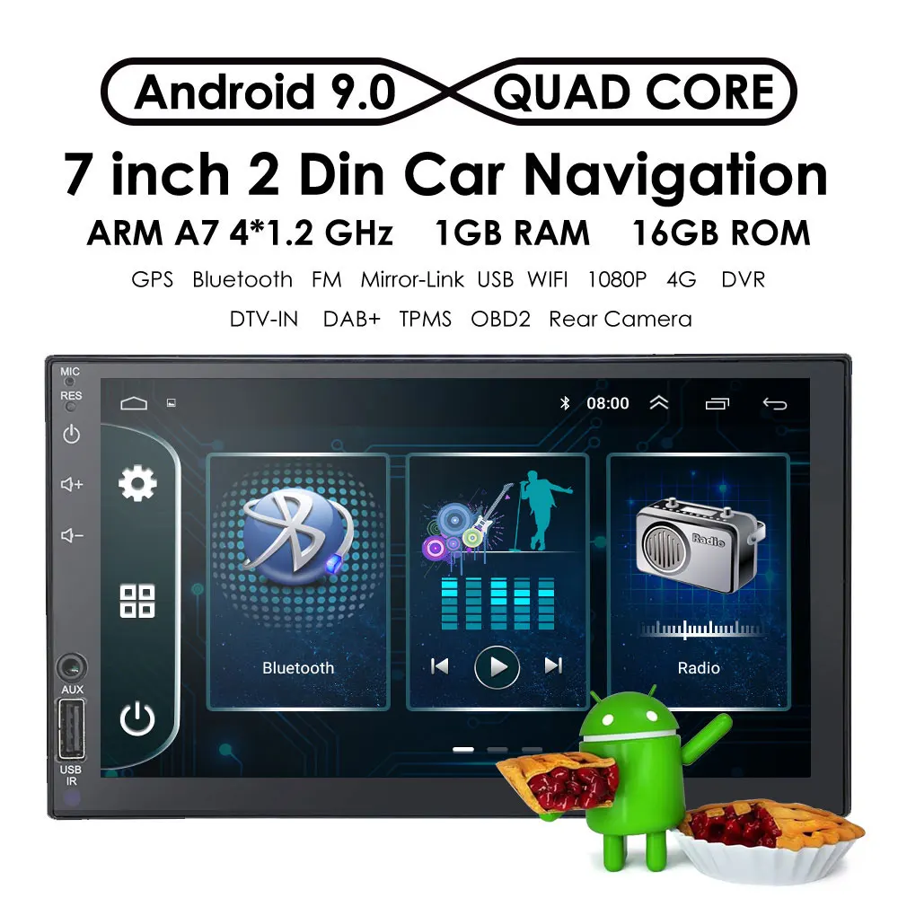 

OSSURET Android 9 Car Radio Universa Stereo GPS Navi Multimedia Video Player For Volkswagen Nissan Hyundai Kia Toyota CR-V 2Din