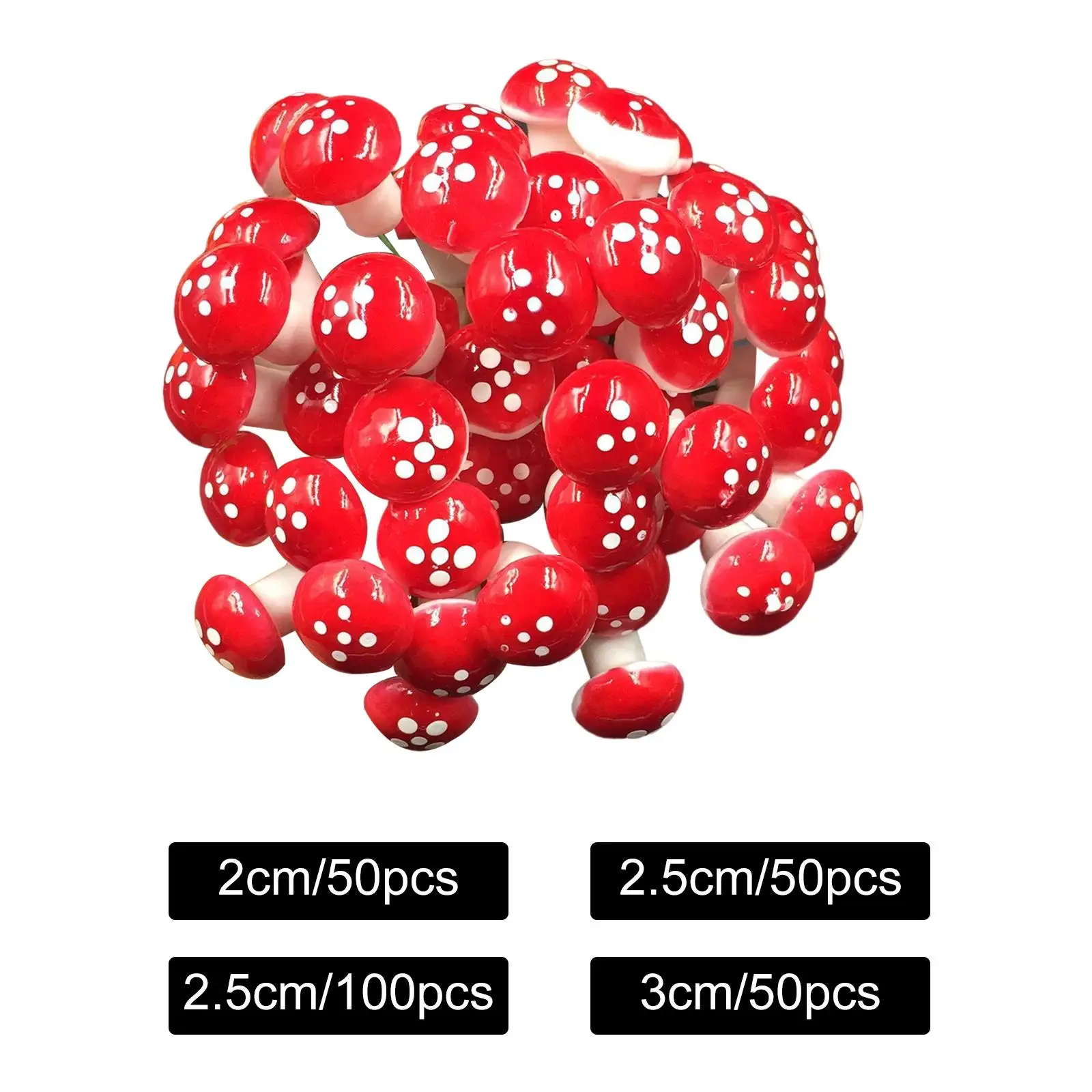 

Miniature Mushroom DIY Crafts Decoration Accessories Model Statue Figurines for Micro Landscape Flower Pots Decor Bonsai Craft