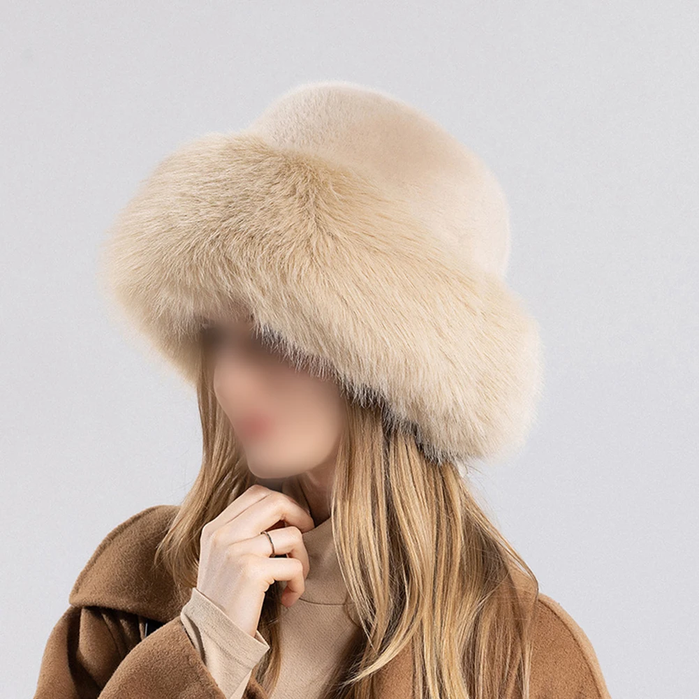 

Fashionable Plush Mongolian Hat Weight Windproof Body Circumference Edges Fisherman Girth Korean Package Plush