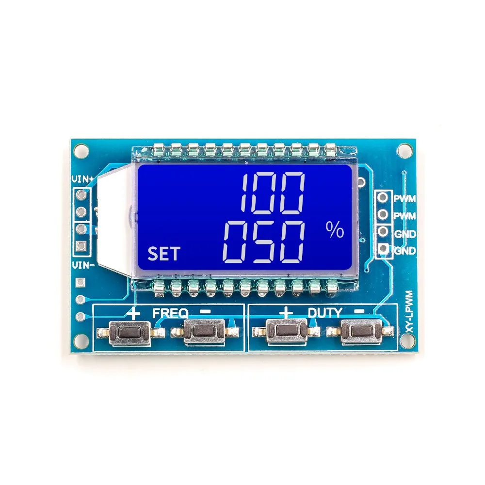 

1Hz-150KHz Signal/Generator Ratio PWM Module GSM Pulse Frequency Duty Cycle Adjustable Module LCD Display 3.3V-30V 1Hz-150KHz