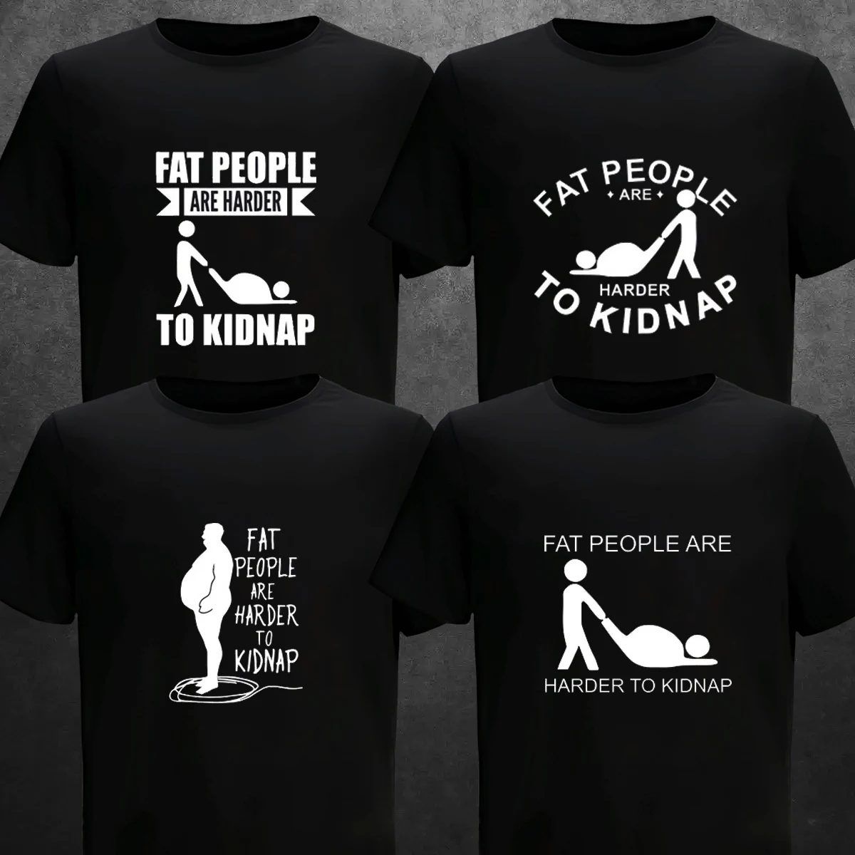 Футболка для мужчин, для взрослых, шутка, горячий дизайн, толстые люди труднее повезти, летний Повседневный пуловер с принтом и коротким рукавом, удобный