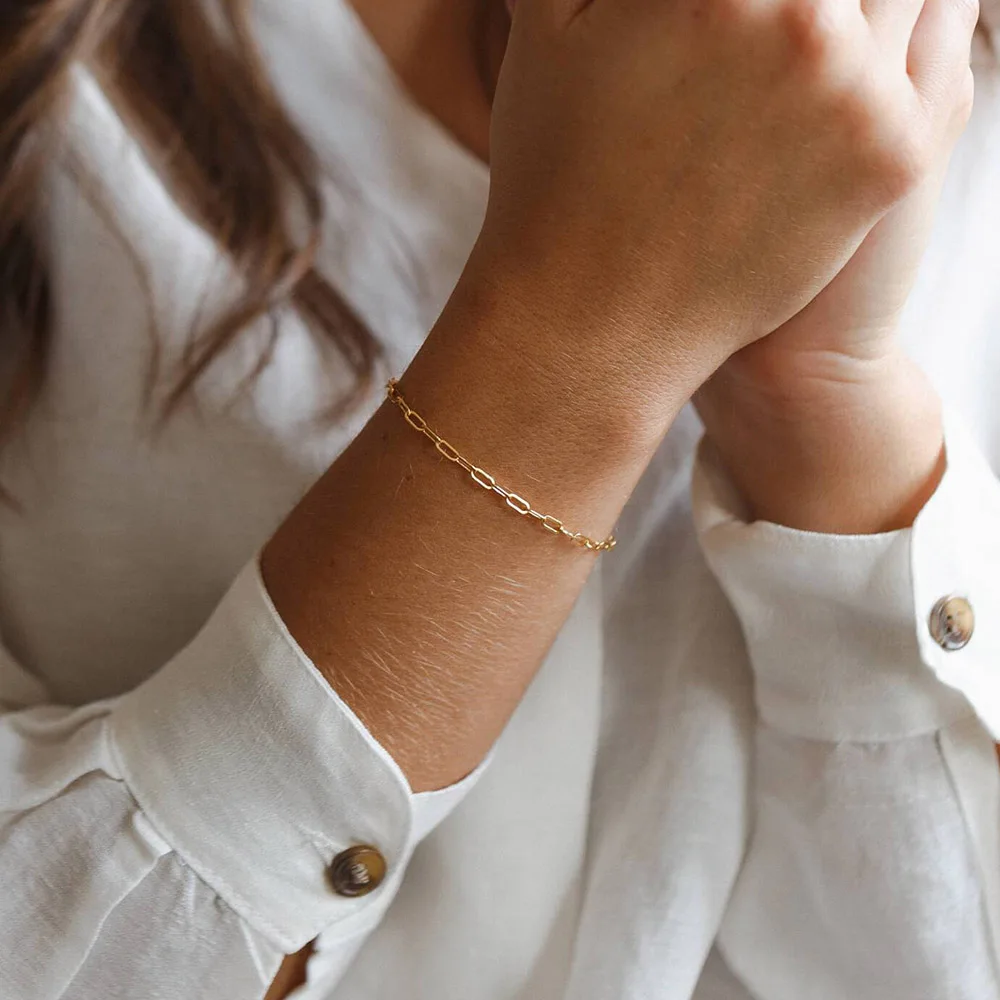 

Orazio Women Stainless Steel Chain Bracelet Fashion Link Bangle for Jewelry Gift Wholesale/Dropshipping