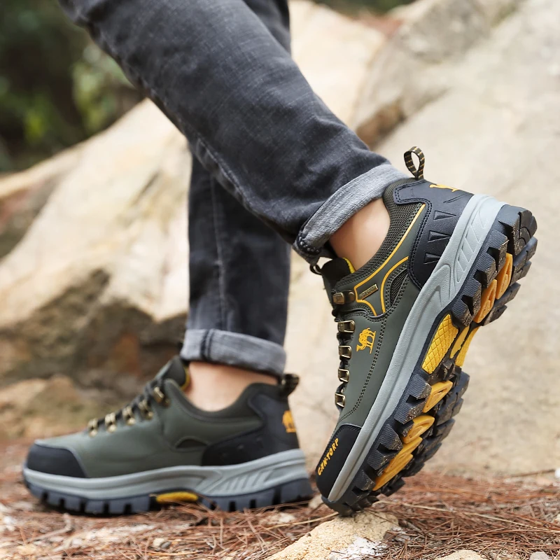 New Hiking Shoes Men Outdoor Trail Trekking Men's Sneakers Non-slip Breathable Tourist Climbing Shoes Man Mountain Sneakers 2023
