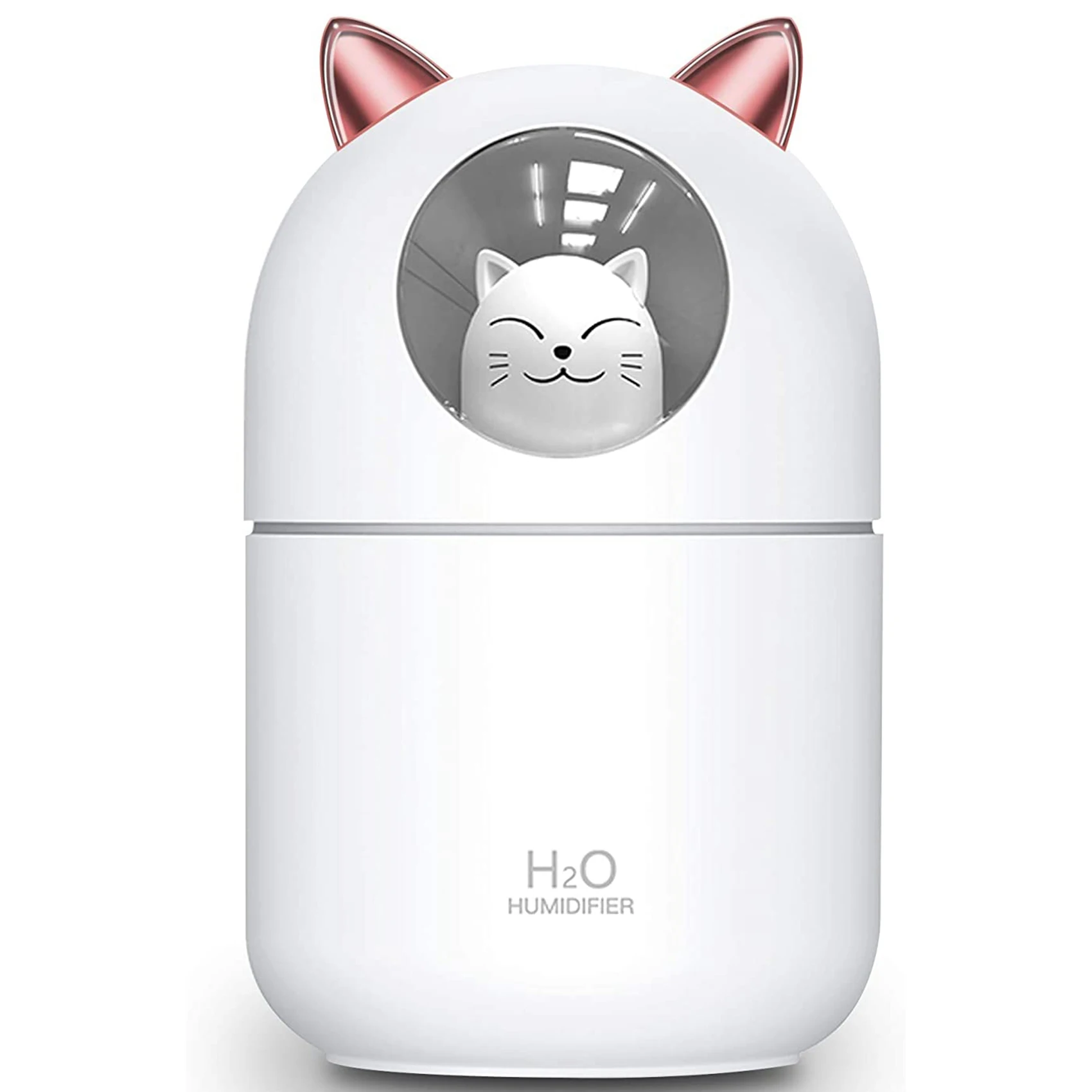For Home,cat Night Light Essential Pure Air For Baby Room,easy Clean Quiet Operation White