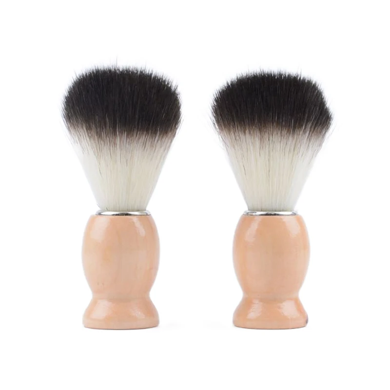 

1PC Badger Hair Men's Shaving Brush Salon Men Facial Beard Cleaning Shave Tool Razor Brush with Wood Handle